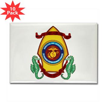 CL - M01 - 01 - Marine Corps Base Camp Lejeune - Rectangle Magnet (10 pack) - Click Image to Close